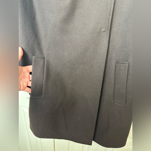 Mint BENETTON Brown Wool Jacket Pea Coat United Colors Of Benetton Classic Stile - Picture 2 of 9